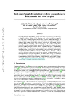 Text-space Graph Foundation Models: Comprehensive Benchmarks and New
  Insights