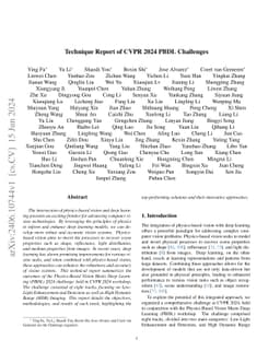 Technique Report of CVPR 2024 PBDL Challenges