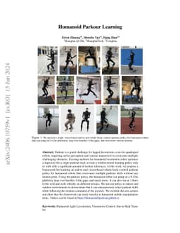 Humanoid Parkour Learning