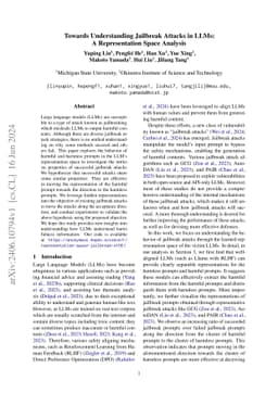 Towards Understanding Jailbreak Attacks in LLMs: A Representation Space
  Analysis