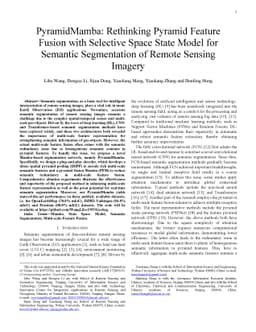 PyramidMamba: Rethinking Pyramid Feature Fusion with Selective Space
  State Model for Semantic Segmentation of Remote Sensing Imagery