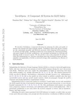 TorchOpera: A Compound AI System for LLM Safety
