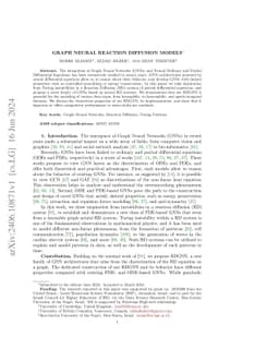 Graph Neural Reaction Diffusion Models
