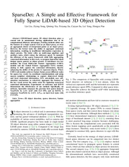 SparseDet: A Simple and Effective Framework for Fully Sparse LiDAR-based
  3D Object Detection