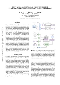 Joint Audio and Symbolic Conditioning for Temporally Controlled
  Text-to-Music Generation