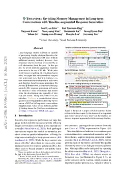 Towards Lifelong Dialogue Agents via Timeline-based Memory Management