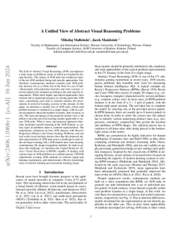 A Unified View of Abstract Visual Reasoning Problems