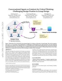 Conversational Agents as Catalysts for Critical Thinking: Challenging
  Design Fixation in Group Design
