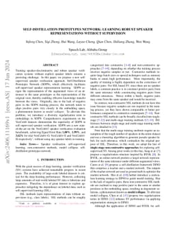 Self-Distillation Prototypes Network: Learning Robust Speaker
  Representations without Supervision