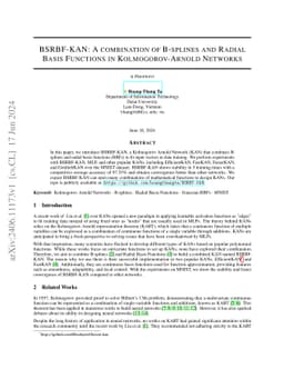 BSRBF-KAN: A combination of B-splines and Radial Basis Functions in
  Kolmogorov-Arnold Networks