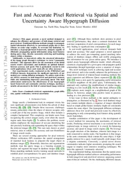 Accurate and Fast Pixel Retrieval with Spatial and Uncertainty Aware
  Hypergraph Diffusion