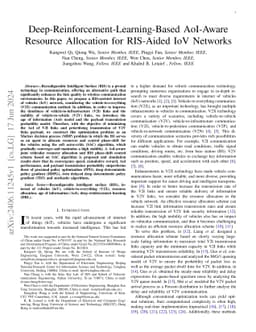 Deep-Reinforcement-Learning-Based AoI-Aware Resource Allocation for
  RIS-Aided IoV Networks