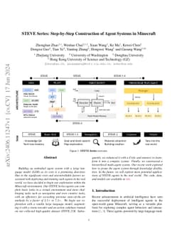 STEVE Series: Step-by-Step Construction of Agent Systems in Minecraft