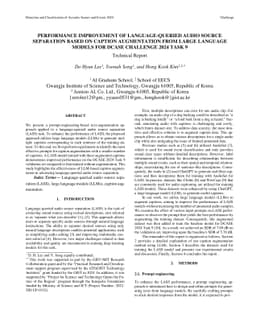 Performance Improvement of Language-Queried Audio Source Separation
  Based on Caption Augmentation From Large Language Models for DCASE Challenge
  2024 Task 9