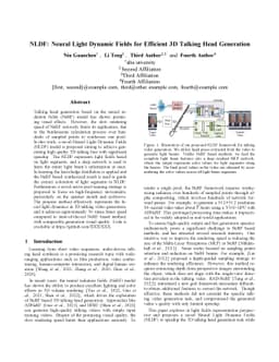 NLDF: Neural Light Dynamic Fields for Efficient 3D Talking Head
  Generation