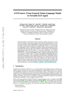 GUICourse: From General Vision Language Models to Versatile GUI Agents