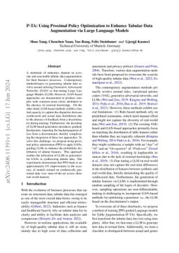 P-TA: Using Proximal Policy Optimization to Enhance Tabular Data Augmentation via Large Language Models