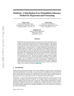 DistPred: A Distribution-Free Probabilistic Inference Method for Regression and Forecasting
