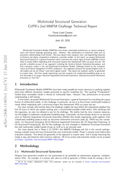 Multimodal Structured Generation: CVPR's 2nd MMFM Challenge Technical Report