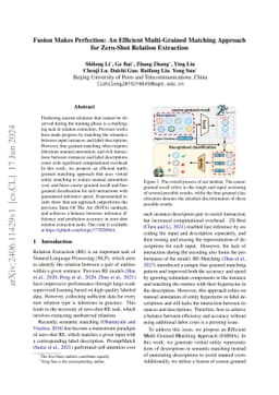 Fusion Makes Perfection: An Efficient Multi-Grained Matching Approach
  for Zero-Shot Relation Extraction