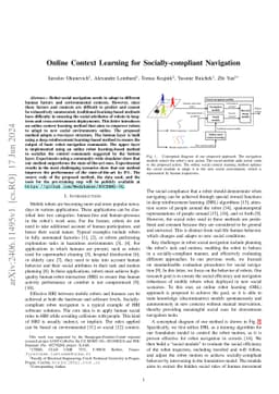 Online Context Learning for Socially Compliant Navigation