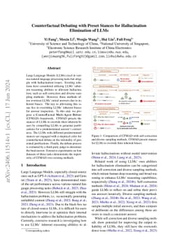 Counterfactual Debating with Preset Stances for Hallucination Elimination of LLMs