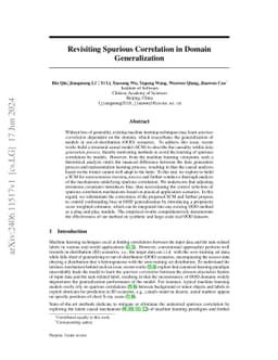 Revisiting Spurious Correlation in Domain Generalization