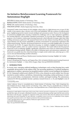 An Imitative Reinforcement Learning Framework for Autonomous Dogfight