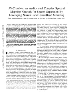 AV-CrossNet: an Audiovisual Complex Spectral Mapping Network for Speech
  Separation By Leveraging Narrow- and Cross-Band Modeling