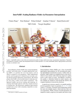 InterNeRF: Scaling Radiance Fields via Parameter Interpolation