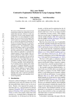 CELL your Model: Contrastive Explanations for Large Language Models