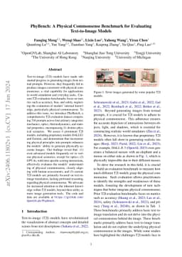 PhyBench: A Physical Commonsense Benchmark for Evaluating Text-to-Image
  Models