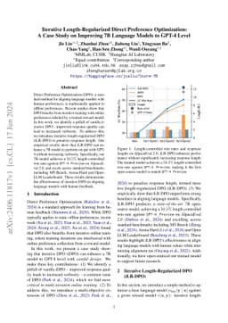 Iterative Length-Regularized Direct Preference Optimization: A Case
  Study on Improving 7B Language Models to GPT-4 Level
