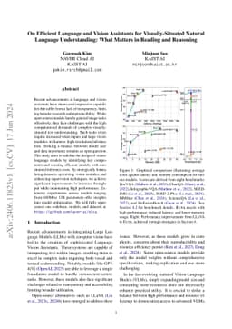 On Efficient Language and Vision Assistants for Visually-Situated
  Natural Language Understanding: What Matters in Reading and Reasoning