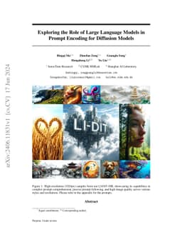 Exploring the Role of Large Language Models in Prompt Encoding for
  Diffusion Models