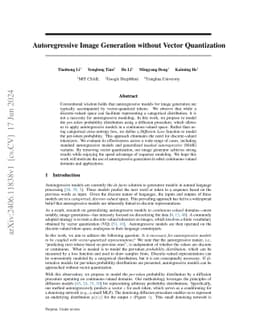 Autoregressive Image Generation without Vector Quantization