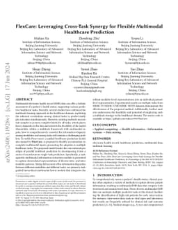 FlexCare: Leveraging Cross-Task Synergy for Flexible Multimodal
  Healthcare Prediction
