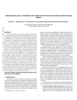 Bridging Design Gaps: A Parametric Data Completion Approach With Graph
  Guided Diffusion Models