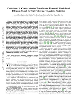 Crossfusor: A Cross-Attention Transformer Enhanced Conditional Diffusion
  Model for Car-Following Trajectory Prediction