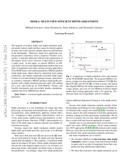 MEDeA: Multi-view Efficient Depth Adjustment