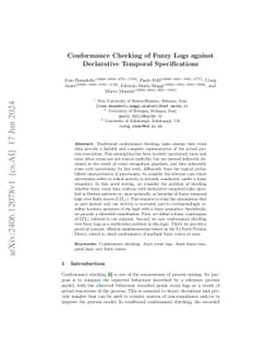 Conformance Checking of Fuzzy Logs against Declarative Temporal
  Specifications