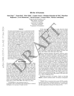 IDs for AI Systems