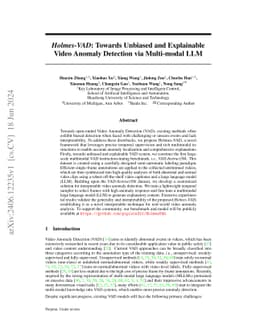 Holmes-VAD: Towards Unbiased and Explainable Video Anomaly Detection via
  Multi-modal LLM
