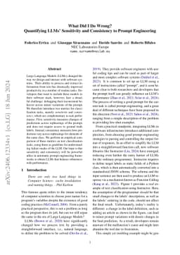 What Did I Do Wrong? Quantifying LLMs' Sensitivity and Consistency to Prompt Engineering