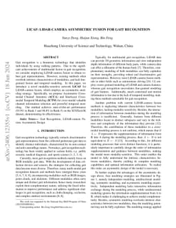 LiCAF: LiDAR-Camera Asymmetric Fusion for Gait Recognition