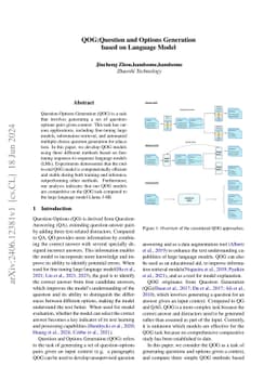 QOG:Question and Options Generation based on Language Model