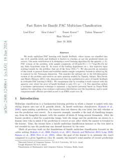 Fast Rates for Bandit PAC Multiclass Classification