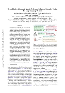 Beyond Under-Alignment: Atomic Preference Enhanced Factuality Tuning for
  Large Language Models