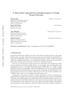 A data-centric approach for assessing progress of Graph Neural Networks