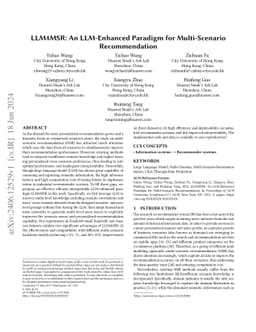 LLM4MSR: An LLM-Enhanced Paradigm for Multi-Scenario Recommendation